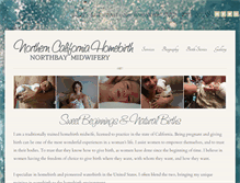 Tablet Screenshot of northerncaliforniahomebirthmidwife.com